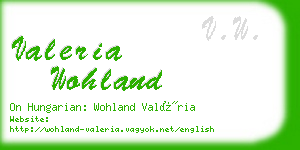 valeria wohland business card